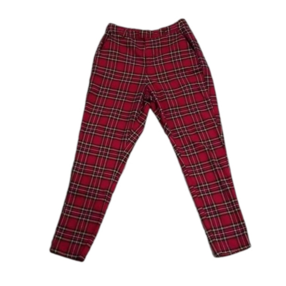 Hot Topic - Red Punk Plaid Pants | Size: S